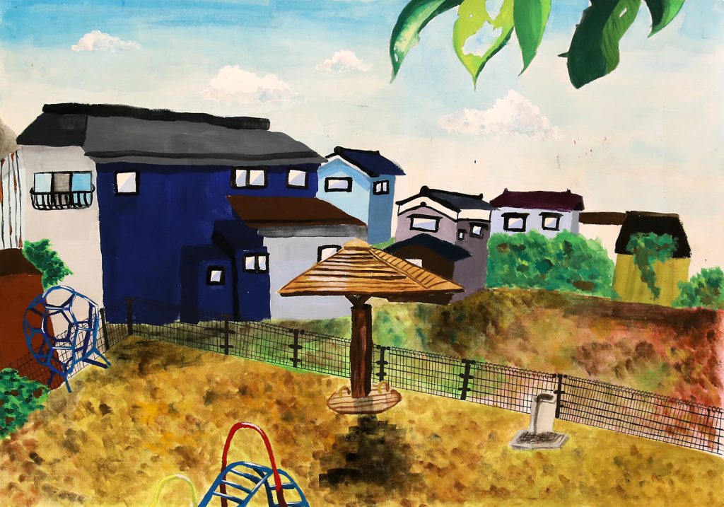 「見慣れた風景」第三中　1年　外山姫夏里